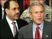 بوش و مالکی