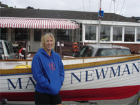 Nicola Davey with a Caradon boat  