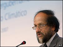 O presidente do IPCC, Rajendra Pachauri