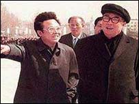 Hai cha con ông Kim Nhật Thành và Kim Chính Nhật 