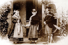 A coracle fisherman, Tywi Valley, circa 1865