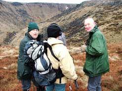 Lionel recording in the Peak District