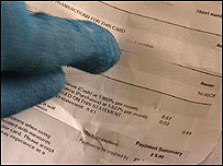 Credit card statement