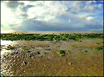 Hunstanton Beach on the Norfolk coast