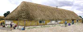 A reconstruction of a timber building at Calleva