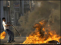 Protestos na Bolívia