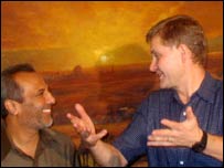 Hakeem with Erik Solheim