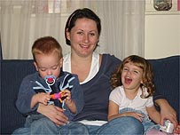 Heidi Brazier and children