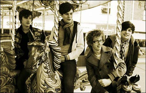 The Locarnos on a fairground ride