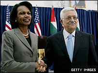 محمود عباس و رایس 