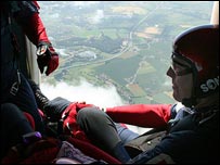 View out from the aircraft