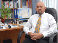 Ông Nguyễn Ngọc Thịnh tại trụ sở công ty Pyramid