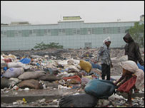 Depósito de lixo em Deonar, Mumbai. 