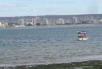 Y cwch yn dynesu at y lan