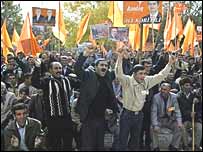 تظاهرات مخالفان دولت 