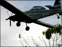 Fumigação aérea na Colômbia