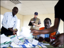 فرز الأصوات في جوبا