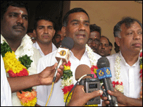 UNP leaders in Vavuniya (file photo 23/06/2009)