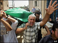 تشییع جنازه یک عضو حماس در غزه - عکس از آرشیو