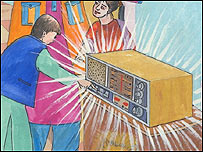 لالوماما با مهمانانش