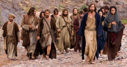 Jesus and the disciples