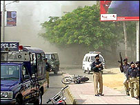 کور کمانڈر پرحملے میں دسا ہلکار ہلاک ہوئے تھے(فائل فوٹو)