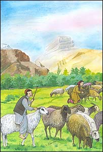 شاه ملنگ به اذیت و آزار گوسفندش می پردازد