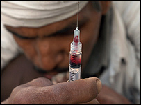 يک معتاد تزريقی