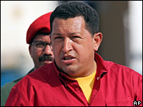 O presidente da Venezuela, Hugo Chávez
