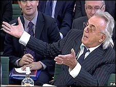 Peter Stringfellow speaks to the Commons culture committee (November 2008)