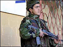 चेचन्या में सैनिकों की तैनाती