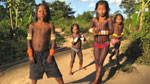 Kayapo children in the village of Krinu