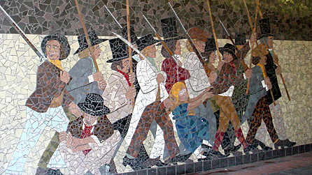 Chartist mural Newport © Andy Roberts