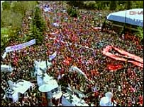 ترکی مظاہرہ