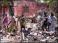 یکی از خیابان های جنگ زده موگادیشو