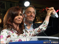 Cristina Fernández de Kirchner e Néstor Kirchner
