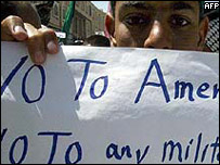 Cartaz antiamericano