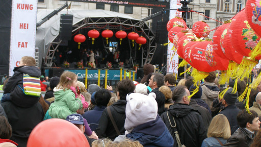 特拉法加廣場上