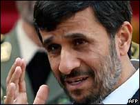 O presidente do Irã, Mahmoud Ahmadinejad