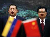 Hugo Chavez ve Hu Jintao
