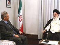 ايت الله خامنه ای و خدام