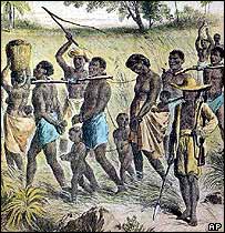 Ilustração de escravos