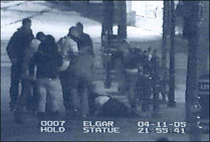 CCTV images of man being attacked in Worcester