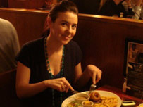 Elizabeth at Bodean's restaurant (photo Jack Gore)