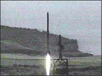 Míssil da Coréia do Norte (arquivo da NTV russa)