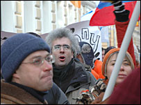 Moskova'da bir protesto gösterisi (arşiv)