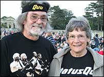 Status Quo fans at Holkham Hall.