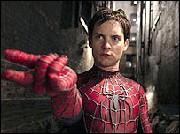 اداکارٹوبی میگوائر بطور سپائیڈر مین