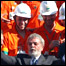 Lula durante lançamento de plataforma da Petrobras em Angra dos Reis