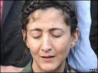 Ingrid Betancourt logo após ser resgatada de cativeiro das Farc